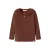 LIL’ ATELIER MINI longsleeve met ruches – bruin