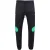 Gebroken witte groene Diag Outline Design zwarte joggingbroek met manchetten