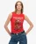 Superdry Vrouwen Tattoo Rhinestone-hemdje Rood