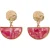 White Stuff Resin Mosaic Drop Earring Pink Multi