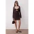 TRENDYOLMİLLA Dames Bruin Effen Kort / Mini Lang Cocktail Bodycon Jurken