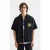 Scotch & Soda Structured Cotton Short-sleeved Shirt Charcoal Art
