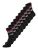 FILA Sokken  kersrood / zwart / wit
