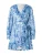VILA Jurk ‘VILYNGBA’  royal blue/koningsblauw / lichtblauw / wit