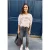 Jeans met Mid Waist-taille en Straight Leg-pijpen in casual pasvorm