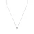 Luxenter Ketting van 925 sterling zilver met glanzende zirkonia en rhodiumafwerking – Shanax