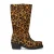 Sacha leren bikerboots panterprint
