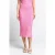 Rich & Royal Crinkled Pencil Skirt Sorbet Pink
