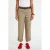 Cache Cache straight regular waist cropped broek grijsgroen