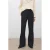 Mango straight regular waist broek dark blue denim