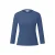 T-shirt slim fit met 3/4 mouwen en ronde hals slim fit indigo gewassen dames s.Oliver