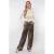 CS the Label wide leg regular waist pantalon brons