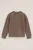 WE Fashion – Jongens T-shirt met print en structuur – Regular fit – Taupe – Katoen –