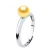 Rush Ring Verstelbare zoetwaterparels Round 6-7 mm Gold 925