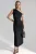 Asymmetrische Kraag Bodycon Midi Jurk