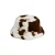 PIECES bucket hat PCJEANEL met koeienprint ecru/bruin