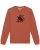 Watapparel Sweatshirt ‘ Cat ‘  lichtbruin / oranje / zwart / wit