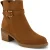 TOMS Hailey Buckle Leren Dames Enkellaarsjes Amberbruin met Hak