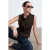 Mouwloze Cowl Neck Crêpe Blouse
