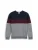 TOM TAILOR Trui  navy / grijs gemêleerd / donkerrood