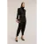 Motivi Double-breasted Blazer With Belt Black