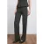 Mango straight high waist broek antraciet