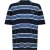 Hugo Heren T-shirt met ronde hals en strepen van Natinolo (Donkerblauw)