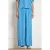 LOLALIZA loose fit cropped gestreepte broek – blauw