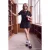 TRENDYOLMİLLA Dames Zwart Effen Extra Kort / Super Mini Kort Skater Jurken