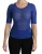 Dolce & Gabbana Blauwe Doorzichtige Ronde Hals Top Viscose Blouse