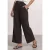 Street One Dames Broek met Straight Leg pijpen en Mid Waist taille, met print in Bruin