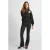 Anytime jacquard flared broek met all-over print zwart/wit