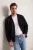 TRENDYOL MAN Heren Zwart Effen Lang Oversized Vesten