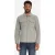 No Excess Overshirt Full Zipper Boucle Sweat Grey Melange