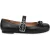 Moschino Nappa Leather Ballet Flats Black