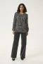 Blouse met lange mouwen Regular fit Black/Turtledove Graphic Dot