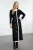 Trendyol Modest Dames Zwart Colorblock Maxi Lang Zakelijk A-lijn Modest Jurken