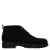 Manfield – Heren – Zwarte suède veterschoenen –