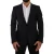 Dolce & Gabbana Heren Zwart Slim Fit Vest 2 Knopen MARTINI Blazer