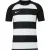 Nike Heren Contrast Gestreepte Crew Neck Raglan Rugby T-Shirt (Zwart/Wit)