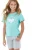BUFFALO Nachtkledij  turquoise / grijs gemêleerd / wit
