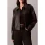 Calvin Klein Leather Moto Jacket Black