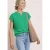 Street One Dames Shirt met losse schouders en gespleten hals in Groen