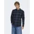 ONLY & SONS geruit slim fit overhemd ONSGUDMUND kobaltblauw