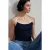Kleurblok Geribbelde Mouwloze Blouse
