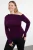 Trendyol Curve Dames Paars Effen Lang Getailleerd Grote maten Blouses