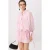 TRENDYOLMİLLA Dames Roze Etnisch patroon Kort / Mini Lang Skater Jurken