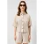 QS loose fit gestreepte seersucker blouse – bruin