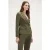Motivi Double-breasted Unlined Jacket Green