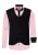 Shirt with vest and tie set of 3